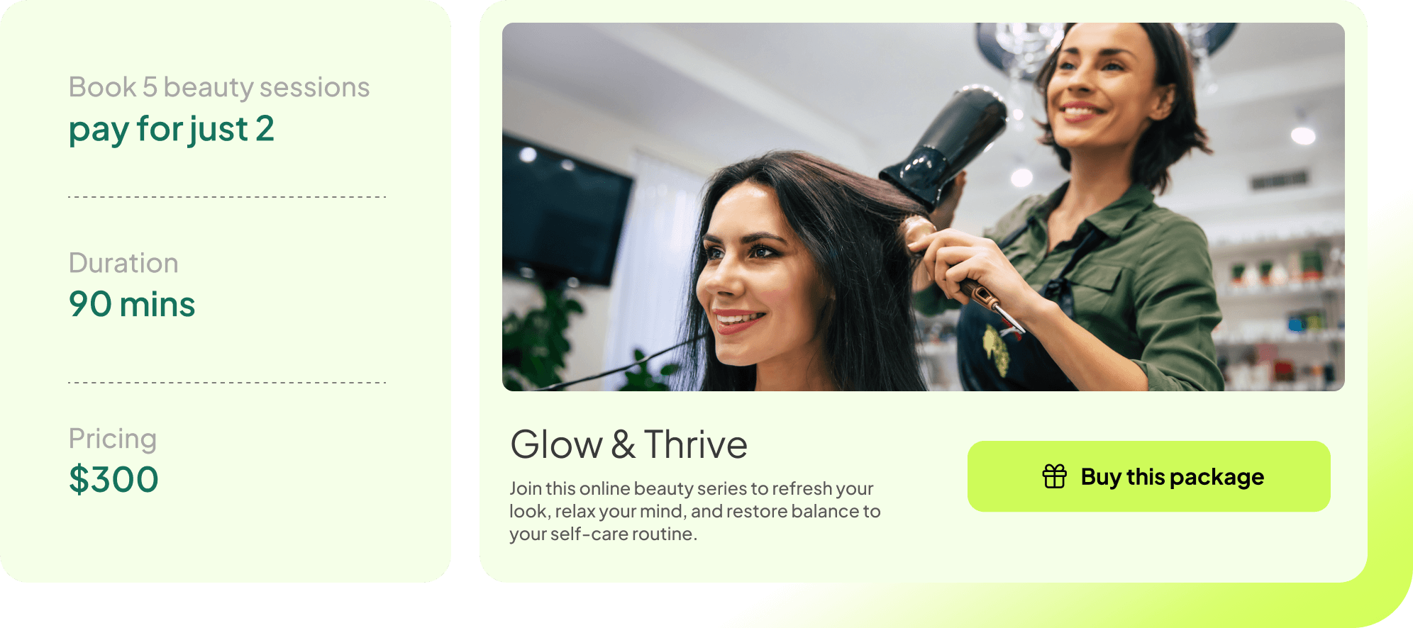 Flexible beauty  care packages